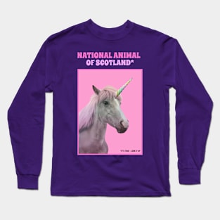 UNICORN NATIONAL ANIMAL OF SCOTLAND Long Sleeve T-Shirt